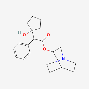 1-azabicyclo[2.2.2]octan-3-yl 2-(1-hydroxycyclopentyl)-2-phenylacetate