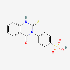 4-(1,4-Dihydro-4-oxo-2-thioxo-3(2H)-quinazolinyl)benzenesulphonic acid