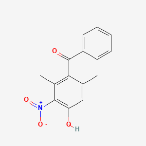 (4-Hydroxy-2,6-dimethyl-3-nitrophenyl)(phenyl)methanone