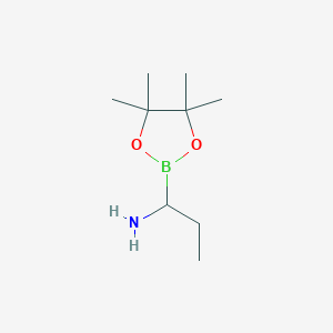 1-(4,4,5,5-Tetramethyl-1,3,2-dioxaborolan-2-yl)propan-1-amine