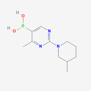 (4-Methyl-2-(3-methylpiperidin-1-yl)pyrimidin-5-yl)boronic acid