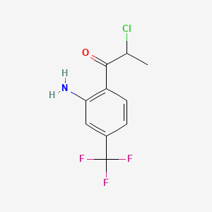 1-(2-Amino-4-(trifluoromethyl)phenyl)-2-chloropropan-1-one