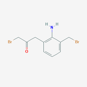 1-(2-Amino-3-(bromomethyl)phenyl)-3-bromopropan-2-one