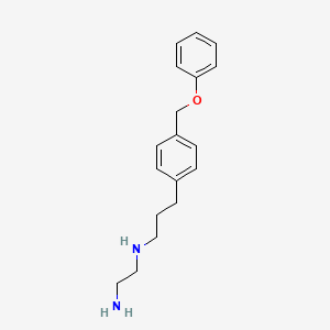 ETHYLENEDIAMINE, N-(3-(p-(PHENOXYMETHYL)PHENYL)PROPYL)-