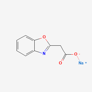 molecular formula C9H6NNaO3 B1407500 1,3-苯并恶唑-2-基乙酸钠 CAS No. 1251919-71-7