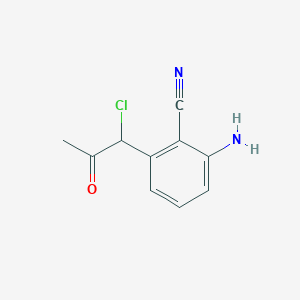 1-(3-Amino-2-cyanophenyl)-1-chloropropan-2-one