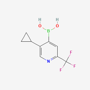 (5-Cyclopropyl-2-(trifluoromethyl)pyridin-4-yl)boronic acid