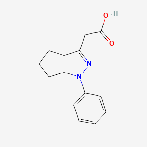 3-Cyclopentapyrazoleacetic acid, 1,4,5,6-tetrahydro-1-phenyl-