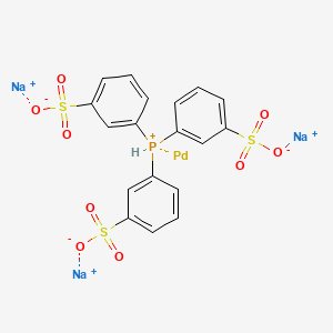 [[3,3',3''-(Phosphinidyne-kappaP)tris[benzenesulfonato]](3-)]-Palladate(3-) Sodium