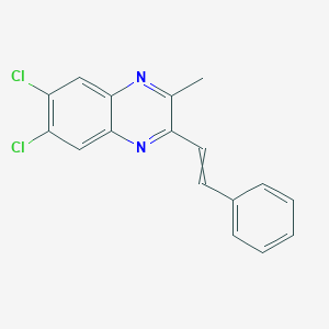 6,7-dichloro-2-methyl-3-[(1E)-2-phenylethenyl]quinoxaline