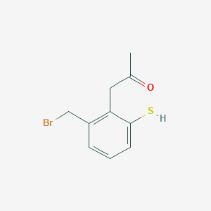 1-(2-(Bromomethyl)-6-mercaptophenyl)propan-2-one