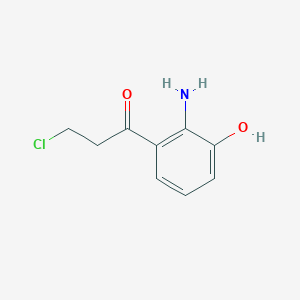 1-(2-Amino-3-hydroxyphenyl)-3-chloropropan-1-one