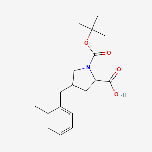 (2S,4R)-1-[(tert-butoxy)carbonyl]-4-[(2-methylphenyl)methyl]pyrrolidine-2-carboxylic acid