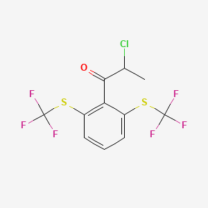 1-(2,6-Bis(trifluoromethylthio)phenyl)-2-chloropropan-1-one