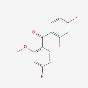 (2,4-Difluorophenyl)(4-fluoro-2-methoxyphenyl)methanone