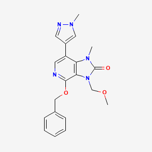 4-(benzyloxy)-3-(methoxymethyl)-1-methyl-7-(1-methyl-1H-pyrazol-4-yl)-1,3-dihydro-2H-imidazo[4,5-c]pyridin-2-one