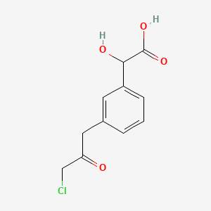 1-(3-(Carboxy(hydroxy)methyl)phenyl)-3-chloropropan-2-one