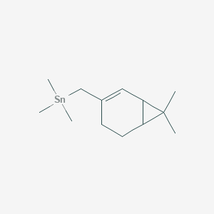 [(7,7-Dimethylbicyclo[4.1.0]hept-2-en-3-yl)methyl](trimethyl)stannane