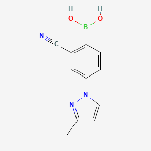 (2-Cyano-4-(3-methyl-1H-pyrazol-1-yl)phenyl)boronic acid