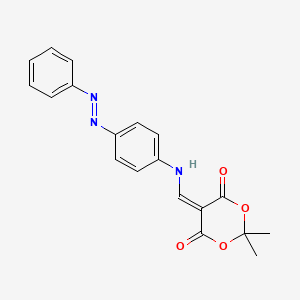 1,3-Dioxane-4,6-dione, 2,2-dimethyl-5-[[[4-(2-phenyldiazenyl)phenyl]amino]methylene]-