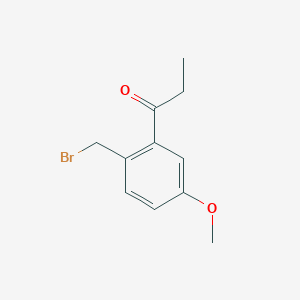 1-(2-(Bromomethyl)-5-methoxyphenyl)propan-1-one