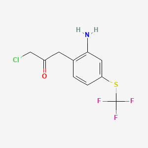 1-(2-Amino-4-(trifluoromethylthio)phenyl)-3-chloropropan-2-one