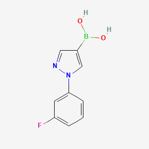 (1-(3-Fluorophenyl)-1H-pyrazol-4-yl)boronic acid