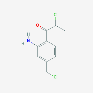 1-(2-Amino-4-(chloromethyl)phenyl)-2-chloropropan-1-one