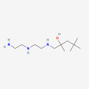 molecular formula C12H29N3O B14075705 1-({2-[(2-Aminoethyl)amino]ethyl}amino)-2,4,4-trimethylpentan-2-ol CAS No. 102015-66-7