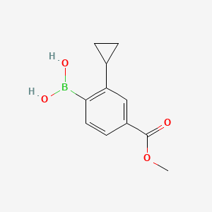 (2-Cyclopropyl-4-(methoxycarbonyl)phenyl)boronic acid