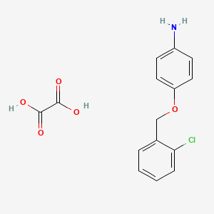 {4-[(2-Chlorobenzyl)oxy]phenyl}amine oxalate