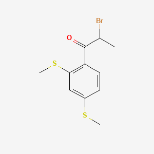 1-(2,4-Bis(methylthio)phenyl)-2-bromopropan-1-one