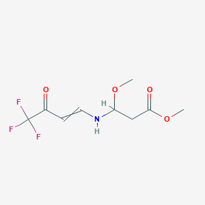 Methyl 3-methoxy-3-((4,4,4-trifluoro-3-oxobut-1-en-1-yl)amino)propanoate