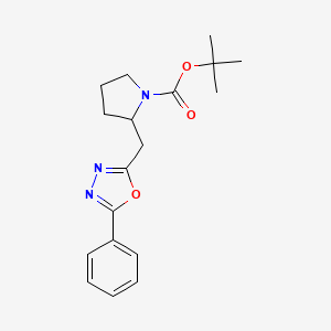 Tert-butyl 2-[(5-phenyl-1,3,4-oxadiazol-2-yl)methyl]pyrrolidine-1-carboxylate