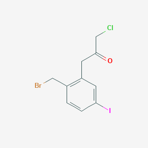 1-(2-(Bromomethyl)-5-iodophenyl)-3-chloropropan-2-one