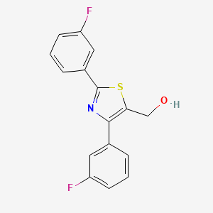 (2,4-Bis(3-fluorophenyl)thiazol-5-yl)methanol