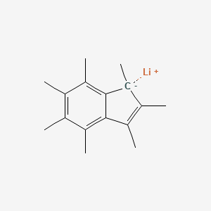 lithium;1,2,3,4,5,6,7-heptamethylinden-1-ide