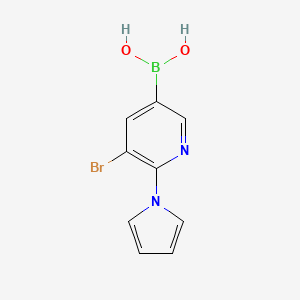 (5-Bromo-6-(1H-pyrrol-1-yl)pyridin-3-yl)boronic acid