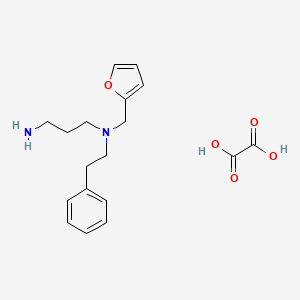 molecular formula C18H24N2O5 B1407592 N-(2-Furylmethyl)-N-(2-phenylethyl)-propane-1,3-diamine oxalate CAS No. 1417568-12-7