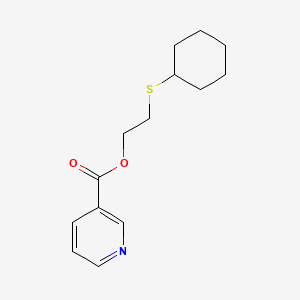 2-(Cyclohexylthio)ethyl nicotinate