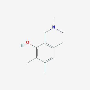 molecular formula C12H19NO B14075984 2-[(Dimethylamino)methyl]-3,5,6-trimethylphenol CAS No. 100251-95-4