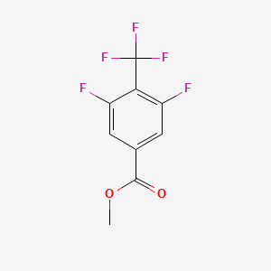 molecular formula C9H5F5O2 B1407604 Methyl 3,5-difluoro-4-(trifluoromethyl)benzoate CAS No. 1417567-72-6