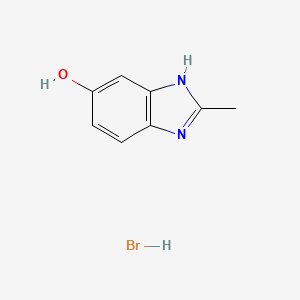 B1407612 2-methyl-1H-benzimidazol-5-ol hydrobromide CAS No. 1417568-15-0