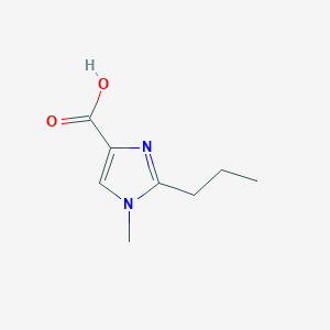 molecular formula C8H12N2O2 B1407614 1-甲基-2-丙基-1H-咪唑-4-羧酸 CAS No. 1355334-66-5