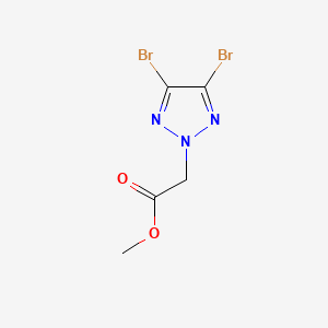 methyl 2-(4,5-dibromo-2H-1,2,3-triazol-2-yl)acetate