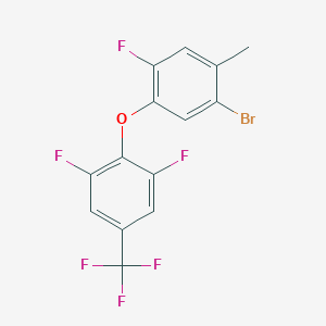 1-Bromo-5-[2,6-difluoro-4-(trifluoromethyl)phenoxy]-4-fluoro-2-methylbenzene