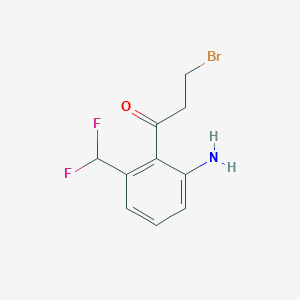 1-(2-Amino-6-(difluoromethyl)phenyl)-3-bromopropan-1-one