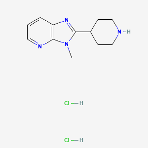 B1407622 3-Methyl-2-piperidin-4-yl-3H-imidazo[4,5-b]pyridinehydrochloride CAS No. 1417569-77-7