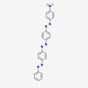 4-[(E)-{4-[(E)-{4-[(E)-Phenyldiazenyl]phenyl}diazenyl]phenyl}diazenyl]aniline