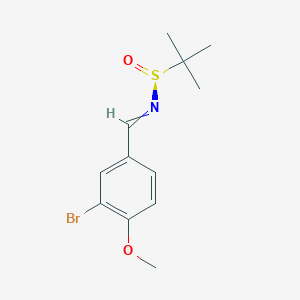 (S,E)-N-(3-bromo-4-methoxybenzylidene)-2-methylpropane-2-sulfinamide